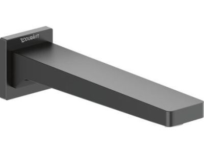 Pipa cada Duravit Manhattan, negru mat