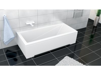 Cada baie rectangulara Besco Modern 160x70cm, acril