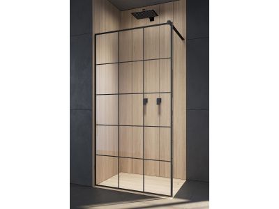 Cabina de dus tip Walk-in Radaway Modo II Black Factory 105cm