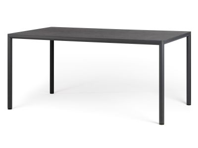 Masa exterior Nardi Piave 160x90cm, h76cm, baza aluminiu, top HPL Materia, antracite