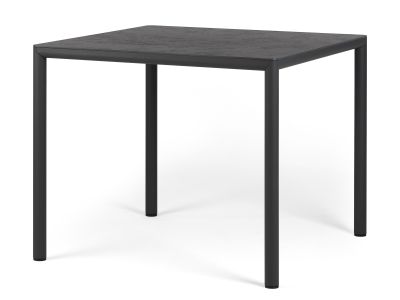 Masa exterior Nardi Piave 90, 89x89cm, h76cm, baza aluminiu, top HPL Materia, antracite