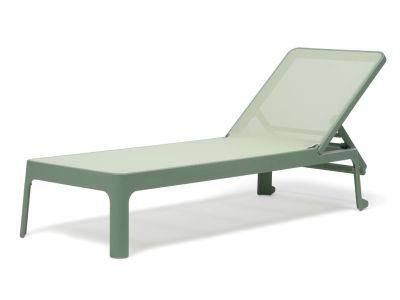 Sezlong exterior Nardi Plano cu cadru PPF menta si sintetic mandorla