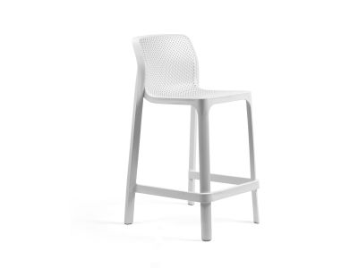 Scaun inalt exterior Nardi Net Mini Stool, h65cm, alb