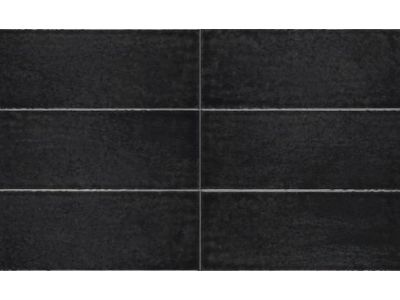 Faianta Iris Maiolica 10x30cm, 7mm, Nero