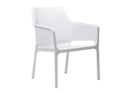 Scaun exterior Nardi Net Relax, alb