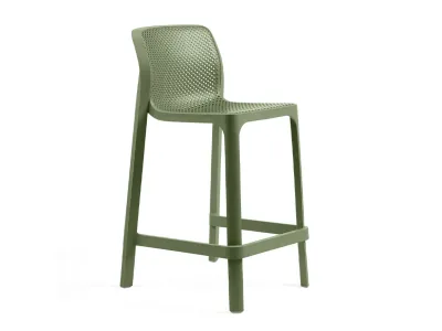 Scaun inalt exterior Nardi Net Mini Stool, h65cm, verde agave