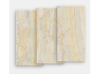 Gresie portelanata FMG Marmi Classici Maxfine 75x37.5cm, 6mm, Onice Oro Lucidato