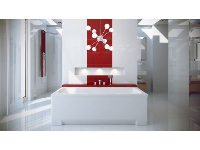 Cada baie rectangulara Besco Optima Premium 170x70cm, acril