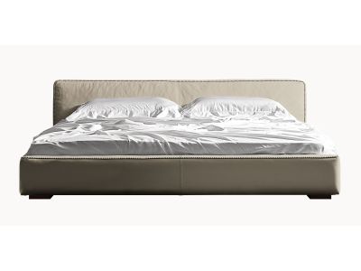 Pat Gamma Dandy Oxer Night L25 pentru saltea 180x200, piele Maori H681, HandMade in Italy