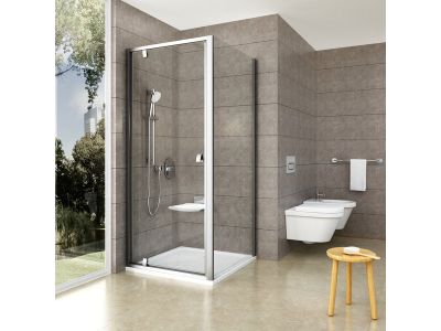 Perete lateral dus Ravak Pivot PPS 90cm, crom mat