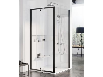 Perete lateral dus Ravak Pivot PPS 100cm, negru