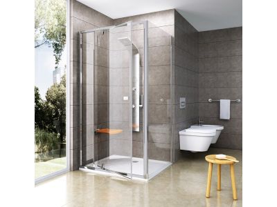 Perete lateral dus Ravak Pivot PPS 80cm, crom lucios