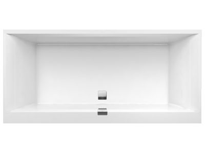 Cada baie rectangulara incastrabila Villeroy & Boch Squaro Edge 12 190x90cm, compozit, Alb
