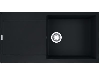 Chiuveta bucatarie Franke Maris MRG 611-L reversibila, 970x500mm, tehnologie Sanitized, fragranite, Matte Black