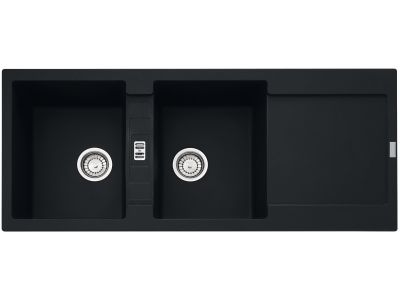 Chiuveta bucatarie Franke Maris MRG 621 cu doua cuve, 1160x500mm, fragranite, Matte Black