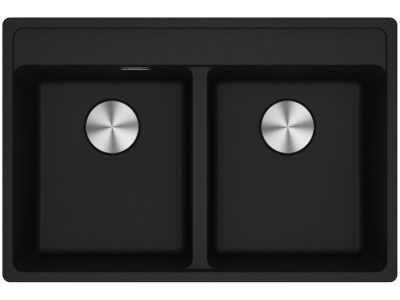 Chiuveta bucatarie Franke Maris MRG 620-35-35 TL cu doua cuve, 760x510mm, fragranite, Nero