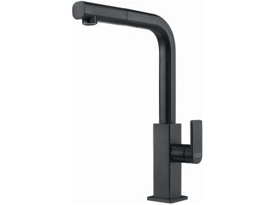 Baterie bucatarie Franke Mythos cu pipa extractabila, Industrial Black