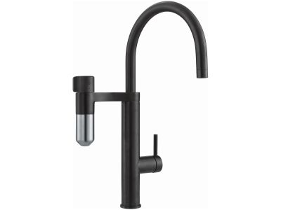 Baterie bucatarie Franke Vital, sistem filtrare integrat, Black Matte