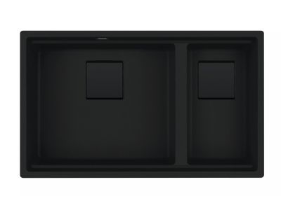 Chiuveta bucatarie Franke Kubus 2 KNG 120, 760x460mm, fragranite, Matte Black