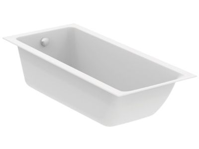 Cada baie rectangulara Ideal Standard Connect Air Slim 170x75cm, acril alb mat