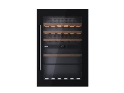 Vitrina de vinuri incorporabila Teka RVI 20046, 117 litri net, 44 sticle, negru