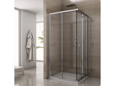 Cabina de dus Ronal (SanSwiss) Salia SAE2 cu usi culisante, 100x100cm, sticla securizata 6mm