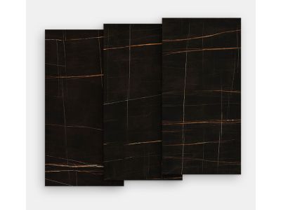 Gresie portelanata FMG Marmi Classici Maxfine 75x37.5cm, 6mm, Sahara Noir Lucidato