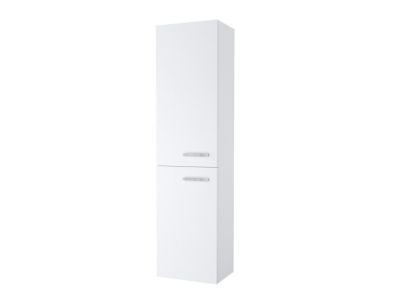 Dulap inalt tip coloana Ravak Concept Chrome II SB 390 cu doua usi, stanga, 39x29x150cm, maner crom, alb lucios
