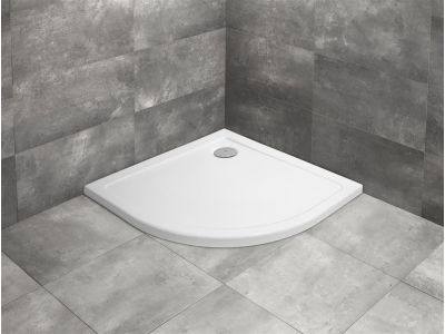 Cadita de dus semirotunda Radaway Doros A 80x80 cm