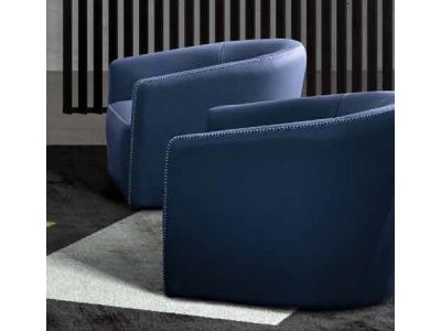 Fotoliu Gamma Sharon PNA, piele Zero Impact F303, HandMade in Italy