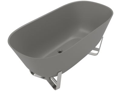 Cada ovala freestanding Villeroy & Boch Antheus 155x75cm, gri