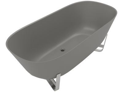 Cada ovala freestanding Villeroy & Boch Antheus 175x80cm, gri