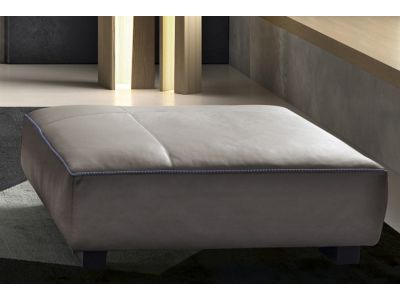 Ottoman Gamma Soho 112x112cm, piele Danka F776, HandMade in Italy