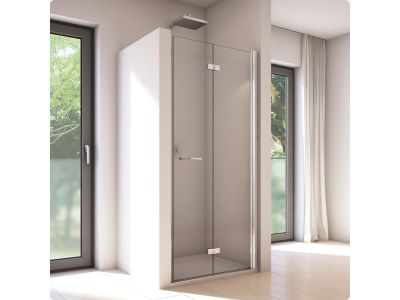 Usa de dus pliabila Ronal (SanSwiss) Solino SOLF1 90cm dreapta, sticla securizata 6mm