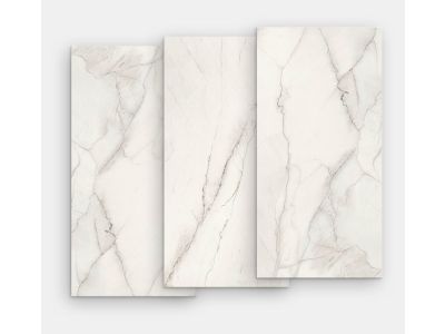 Gresie portelanata FMG Marmi Classici Maxfine 300x150cm, 6mm, Statuario Light Lucidato