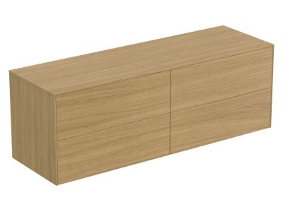 Dulap baza Ideal Standard Conca 160x50.5x55cm cu patru sertare, stejar deschis