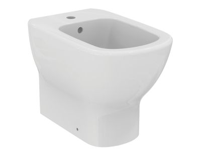 Bideu pe pardoseala Ideal Standard Tesi back-to-wall, alb