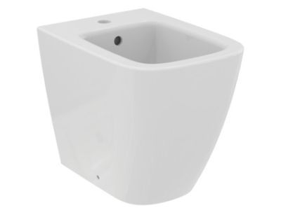 Bideu pe pardoseala Ideal Standard i.life S back-to-wall, alb
