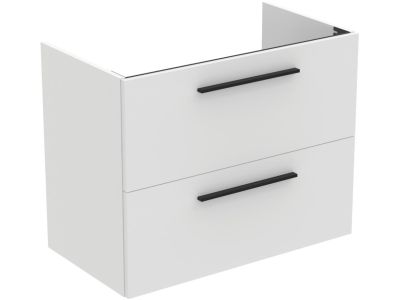 Dulap baza suspendat Ideal Standard i.life A cu 2 sertare, 80cm, alb mat