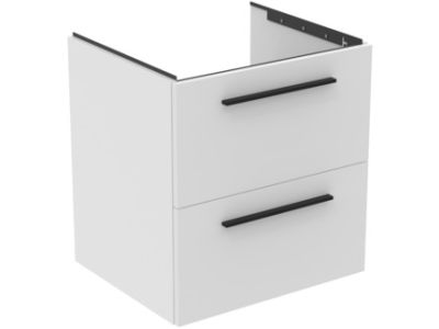 Dulap baza Ideal Standard i.Life B cu 2 sertare, 60x50.5x63cm, alb mat