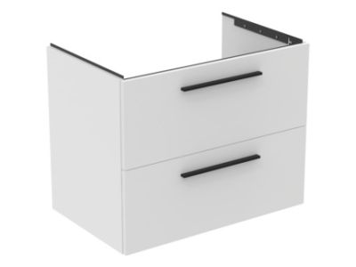 Dulap baza Ideal Standard i.Life B cu 2 sertare, 80x50.5x63cm, alb mat