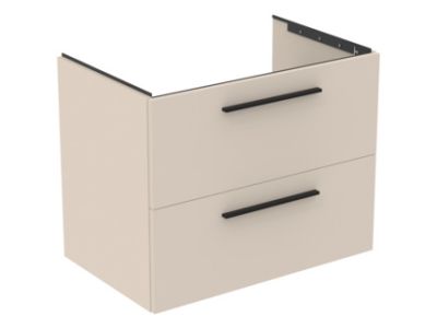 Dulap baza Ideal Standard i.Life B cu 2 sertare, 80x50.5x63cm, bej mat