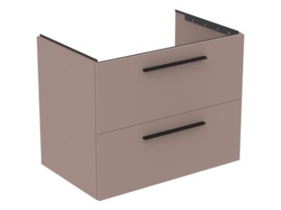 Dulap baza Ideal Standard i.Life B cu 2 sertare, 80x50.5x63cm, greige mat