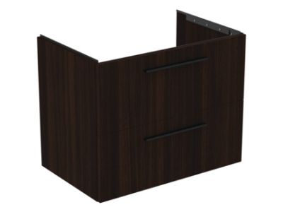 Dulap baza Ideal Standard i.Life B cu 2 sertare, 80x50.5x63cm, stejar cafea