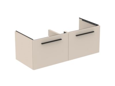 Dulap baza Ideal Standard i.Life B cu 2 sertare, 120x50.5x44cm, bej mat