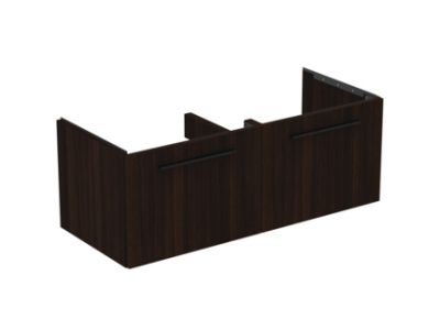 Dulap baza Ideal Standard i.Life B cu 2 sertare, 120x50.5x44cm, stejar cafea