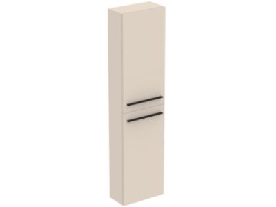 Dulap inalt suspendat Ideal Standard i.life S cu doua usi, 160x40x21cm, bej nisipiu mat