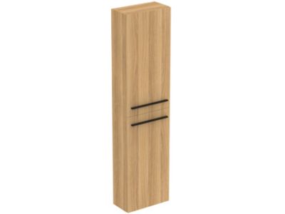 Dulap inalt suspendat Ideal Standard i.life S cu doua usi, 160x40x21cm, stejar natural
