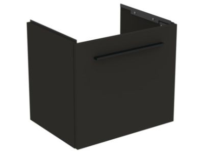 Dulap baza suspendat Ideal Standard i.life S cu un sertar, 50cm, gri carbon mat