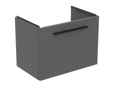 Dulap baza suspendat Ideal Standard i.life S cu un sertar, 60cm, gri quartz mat